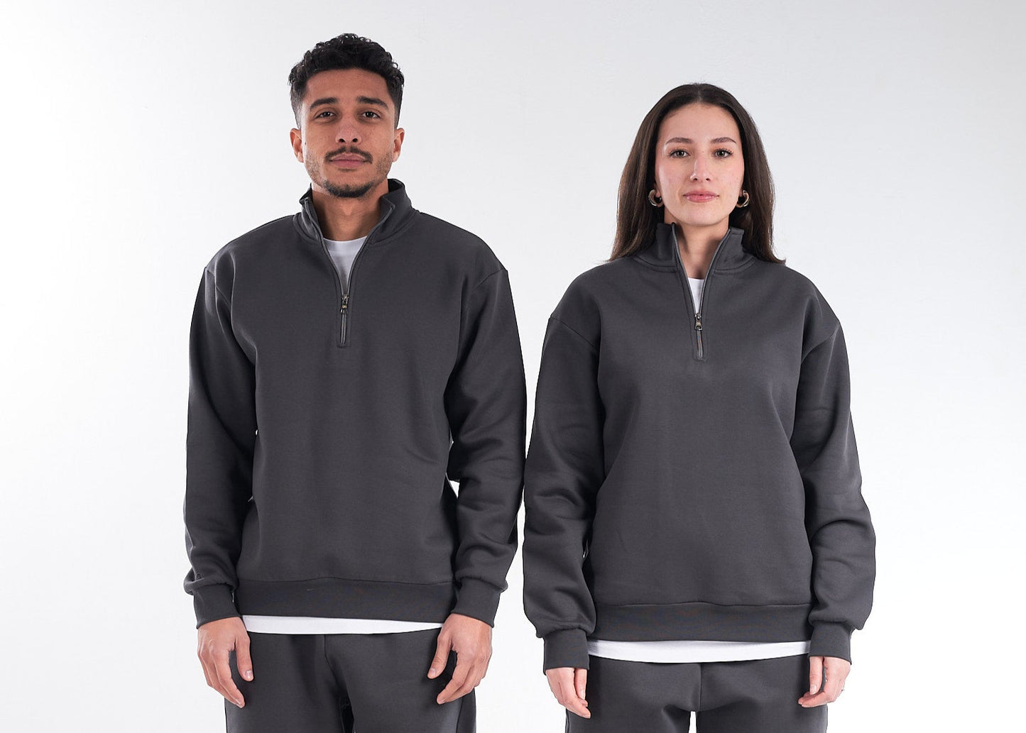 Dark Gray Quarter-Zip – The Understated Statement