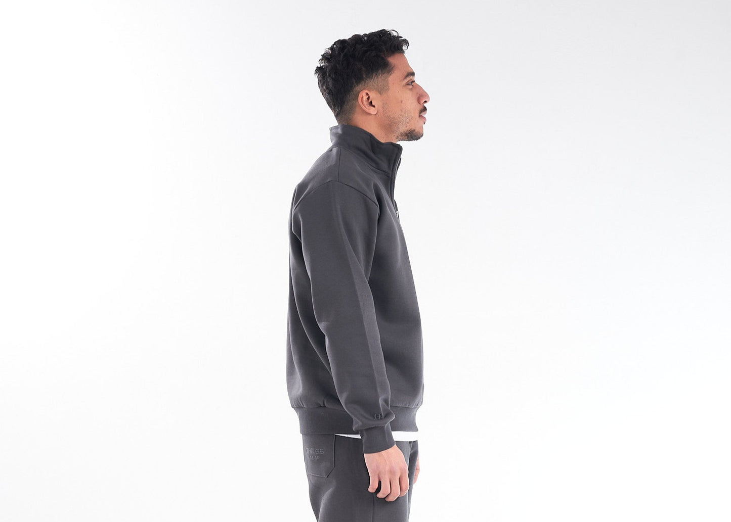 Dark Gray Quarter-Zip – The Understated Statement