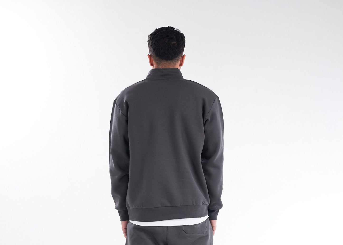 Dark Gray Quarter-Zip – The Understated Statement