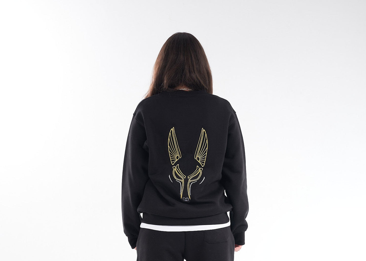 Black Shedy Anubis Crewneck – The Shadow Guardian