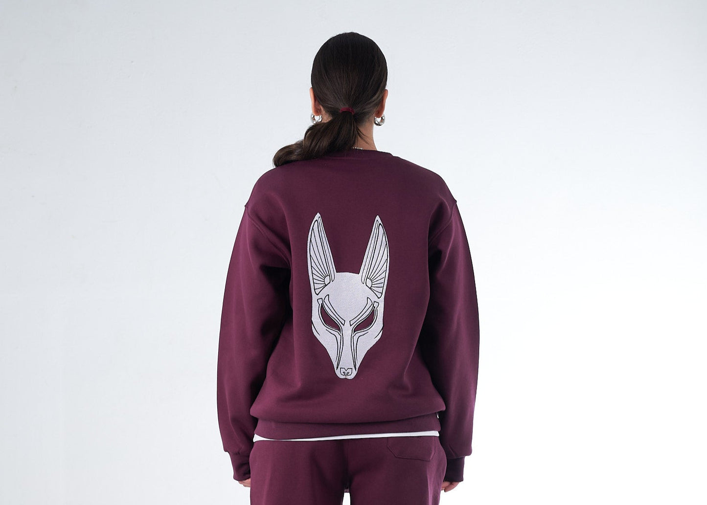 Cherry Lacquer Shedy Anubis Crewneck – The Pharaoh’s Flame