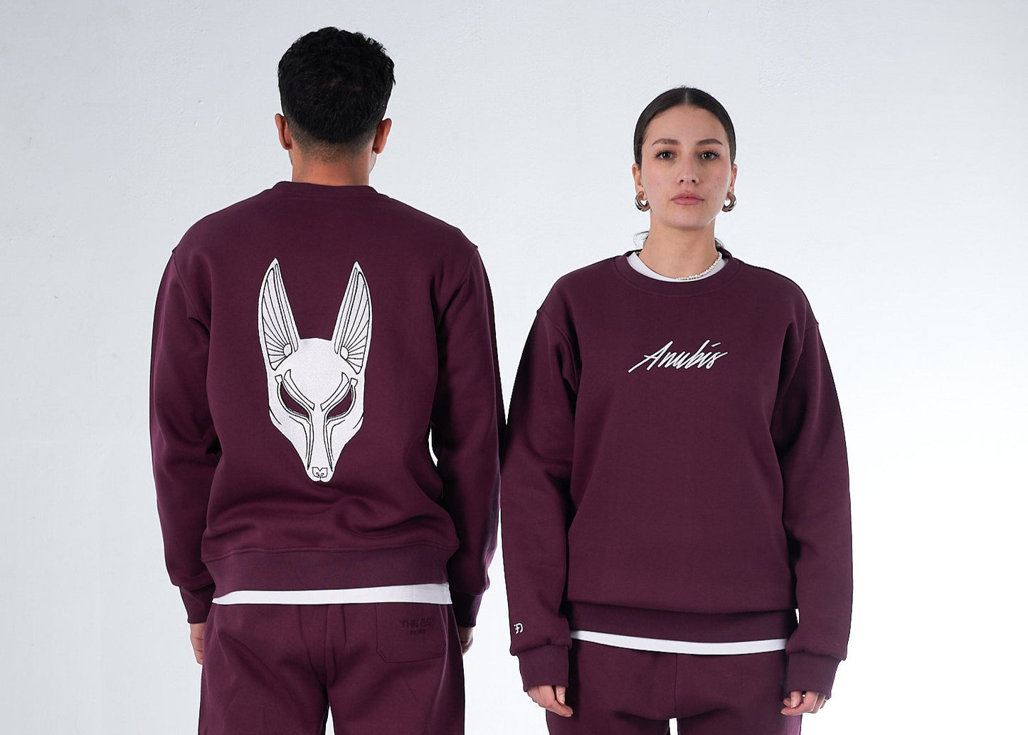 Cherry Lacquer Shedy Anubis Crewneck – The Pharaoh’s Flame