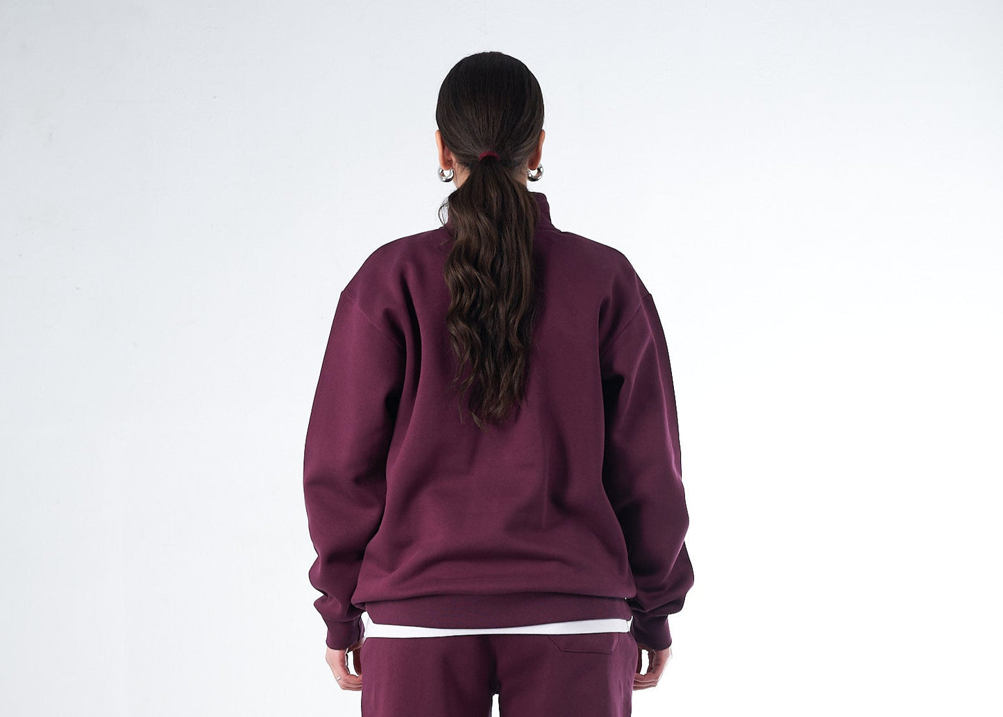 Cherry Lacquer Quarter-Zip – The Deep Elegance
