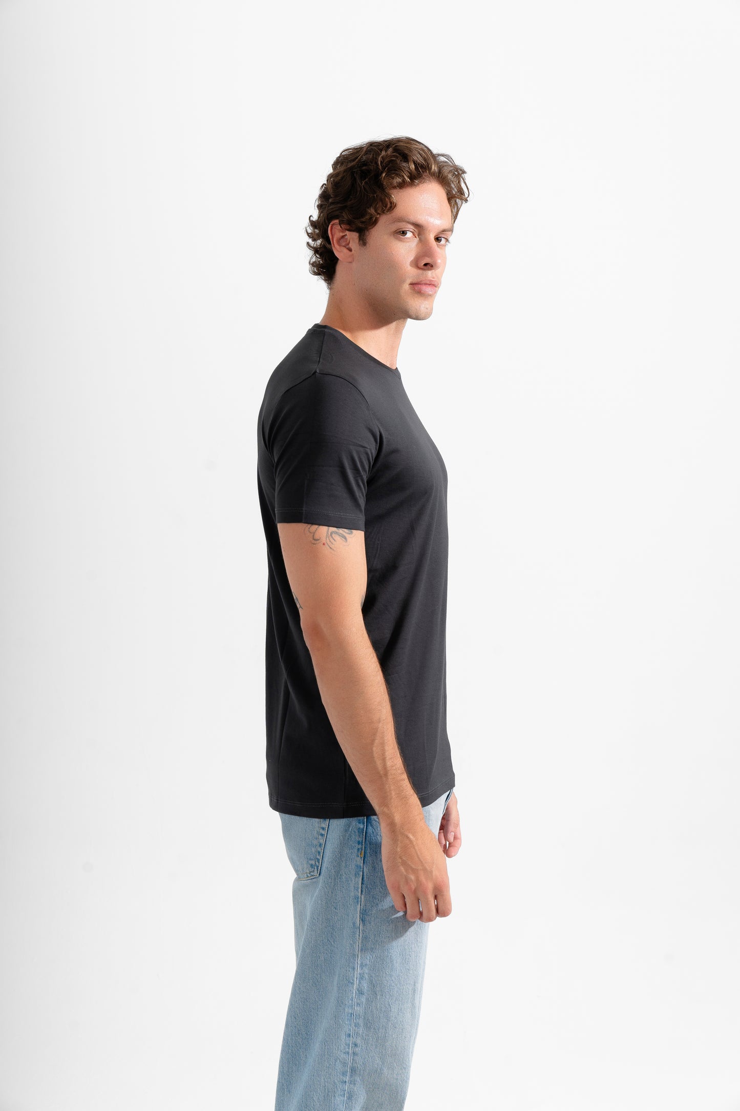 THE GS' Dark Grey Signature Fit Tee