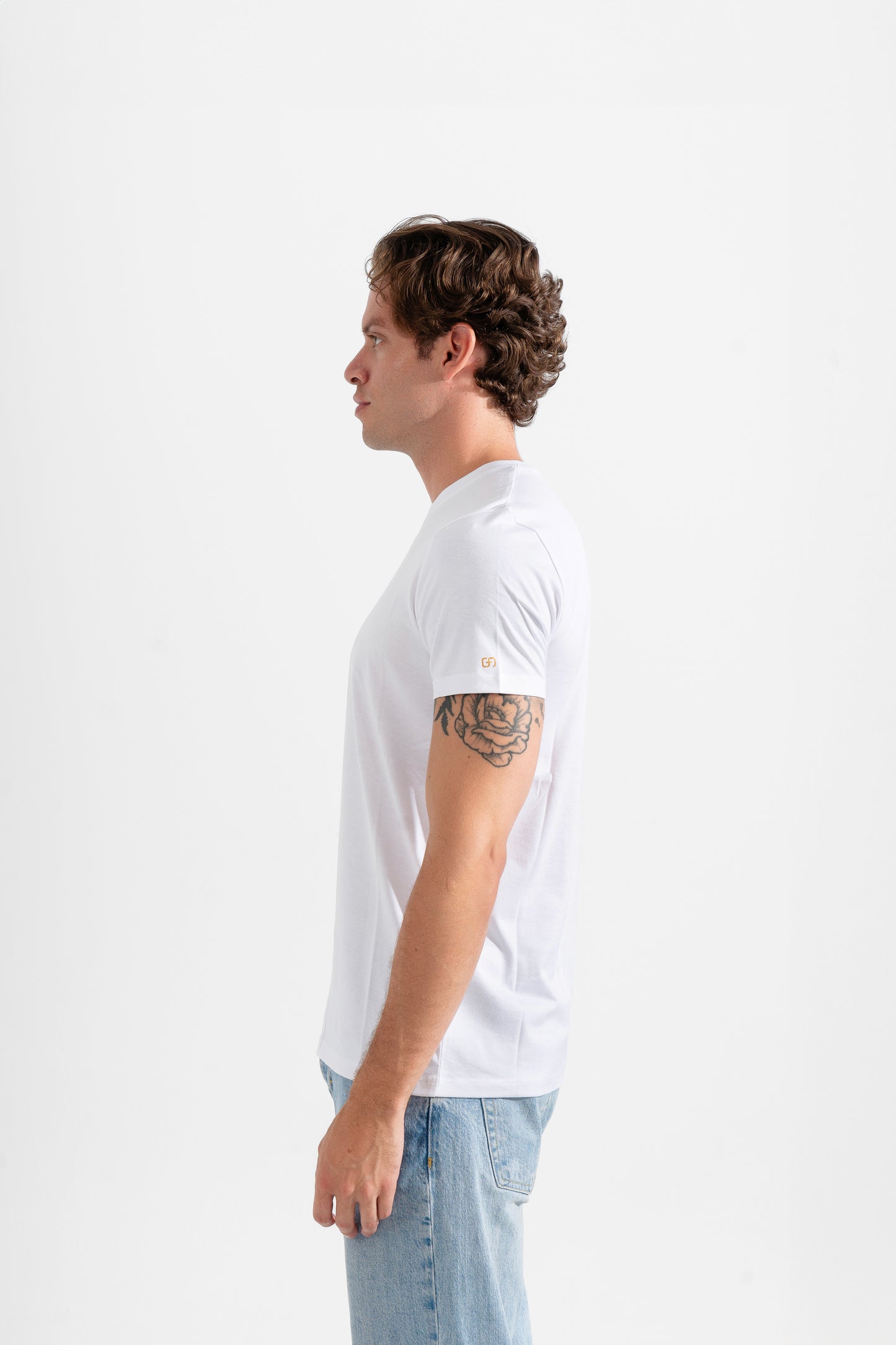 THE GS' White Signature Fit Tee