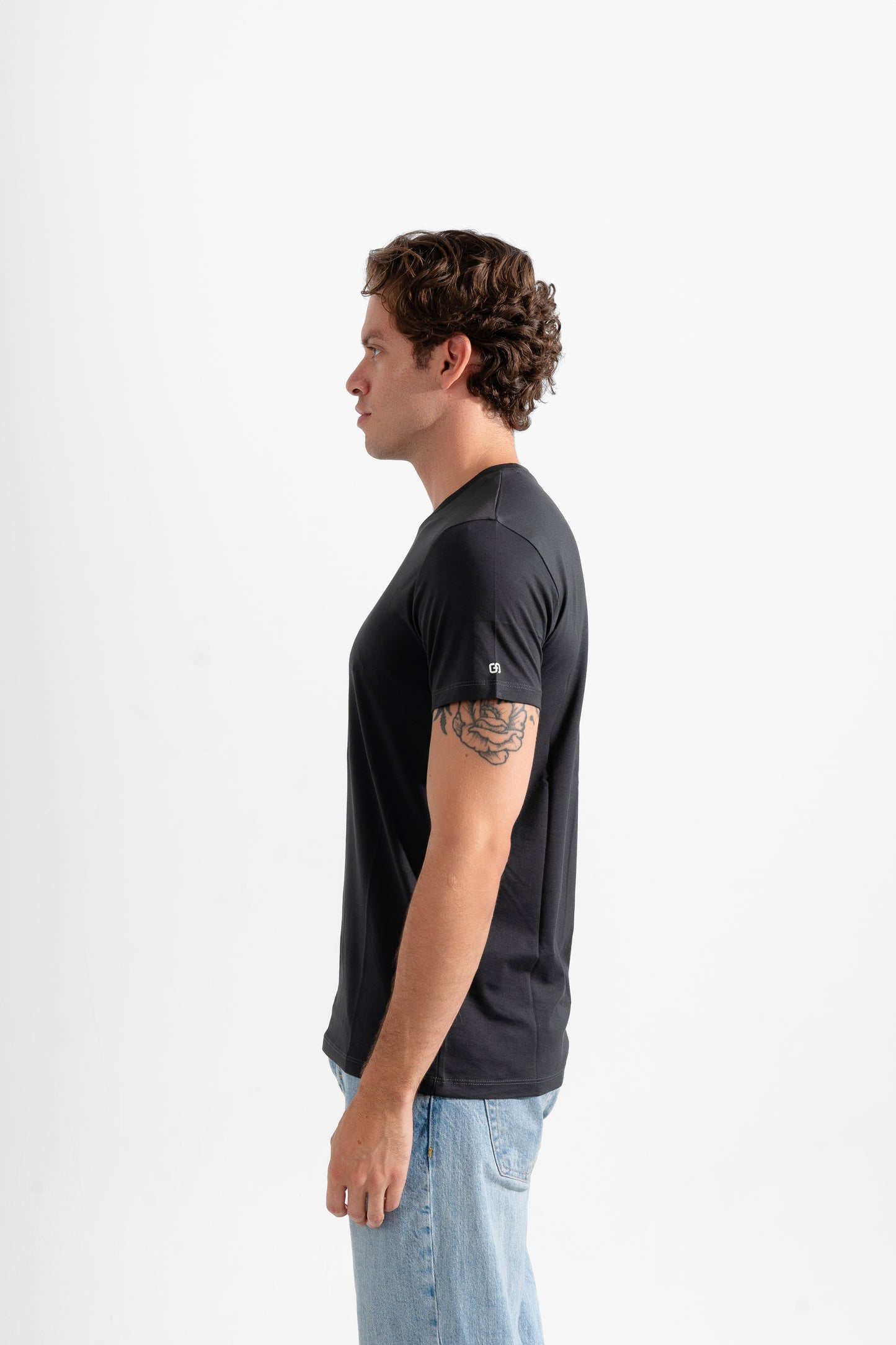 THE GS' Dark Grey Signature Fit Tee