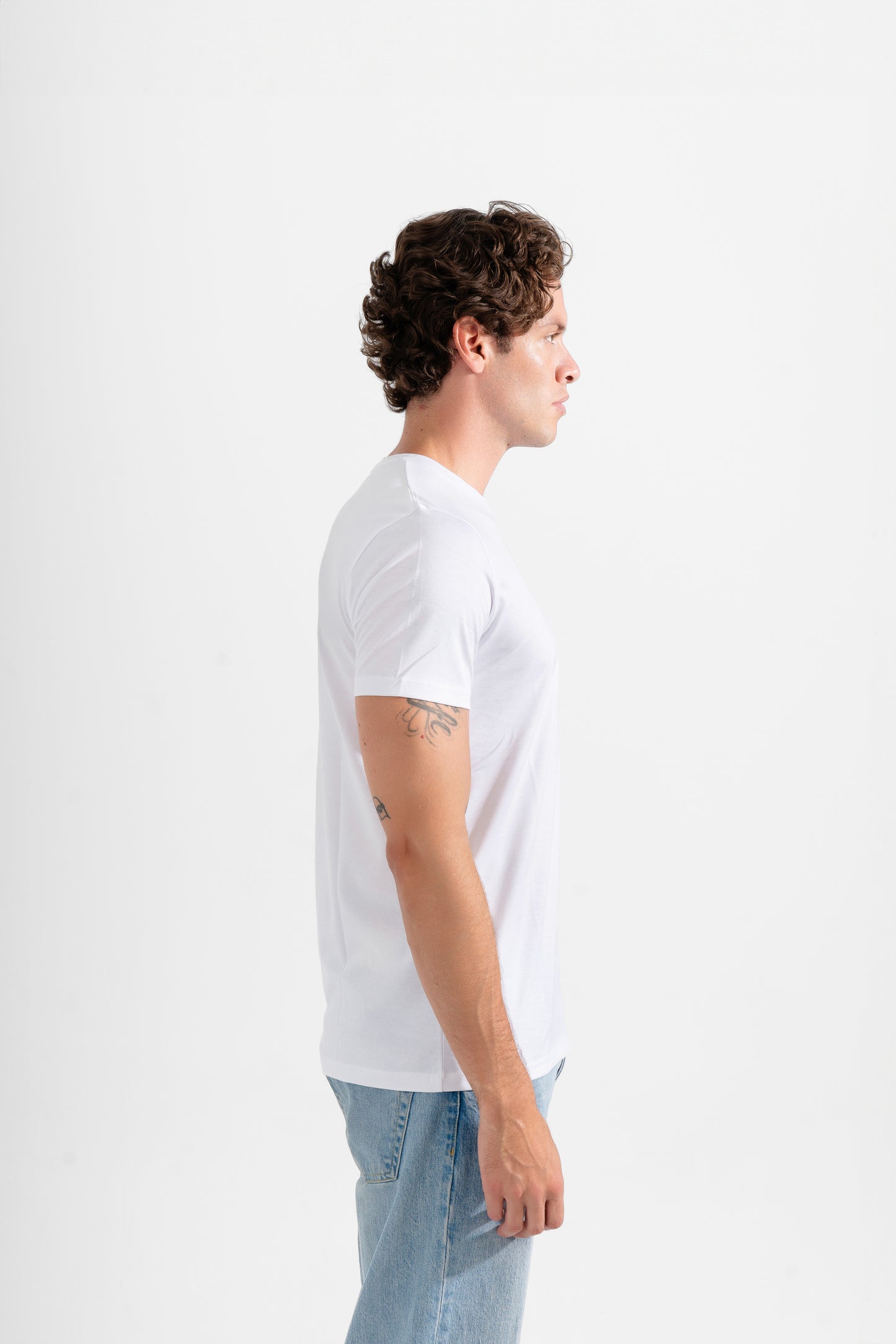 THE GS' White Signature Fit Tee