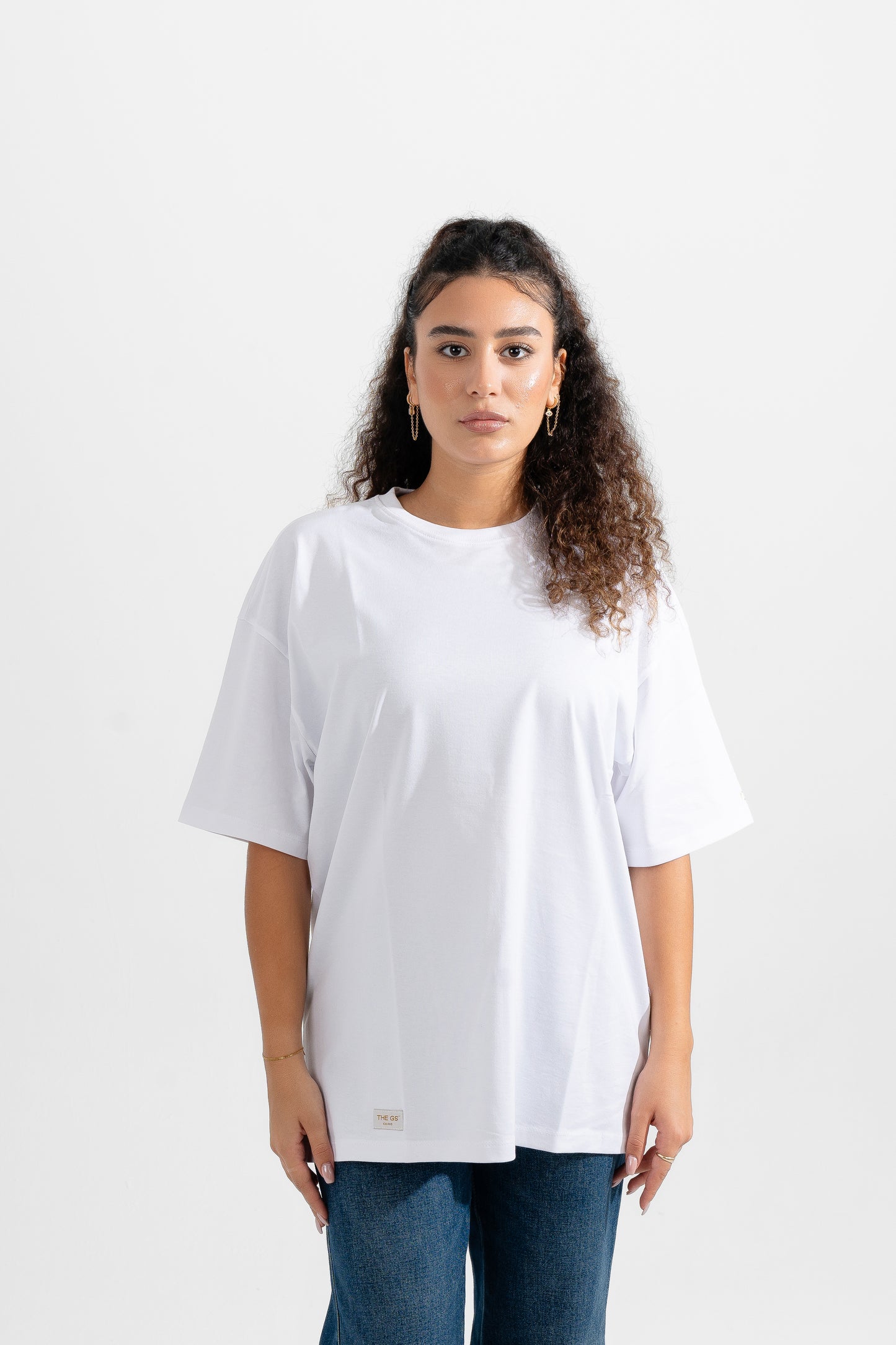 THE GS' White Oversized Tee • Unisex