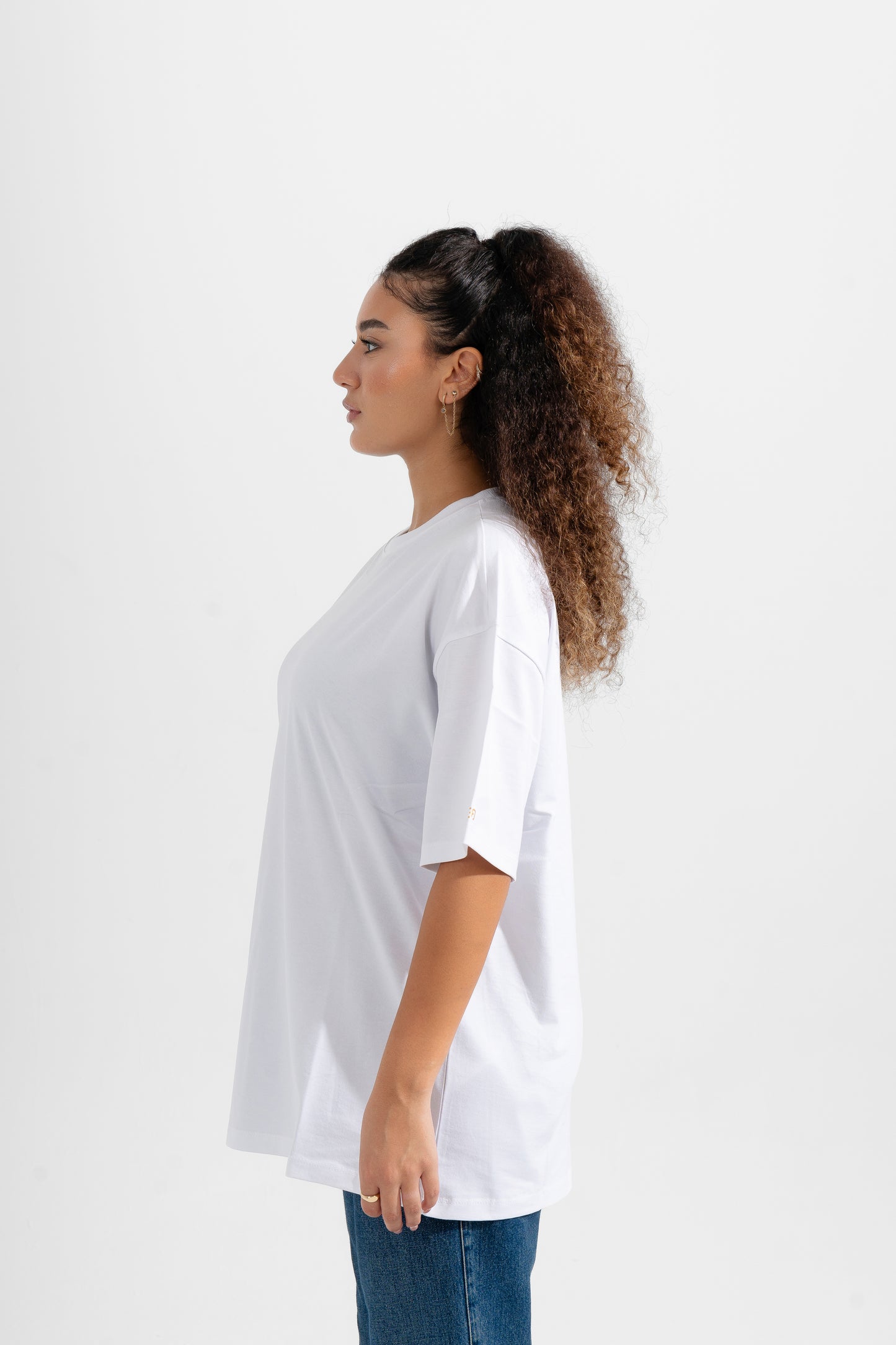 THE GS' White Oversized Tee • Unisex