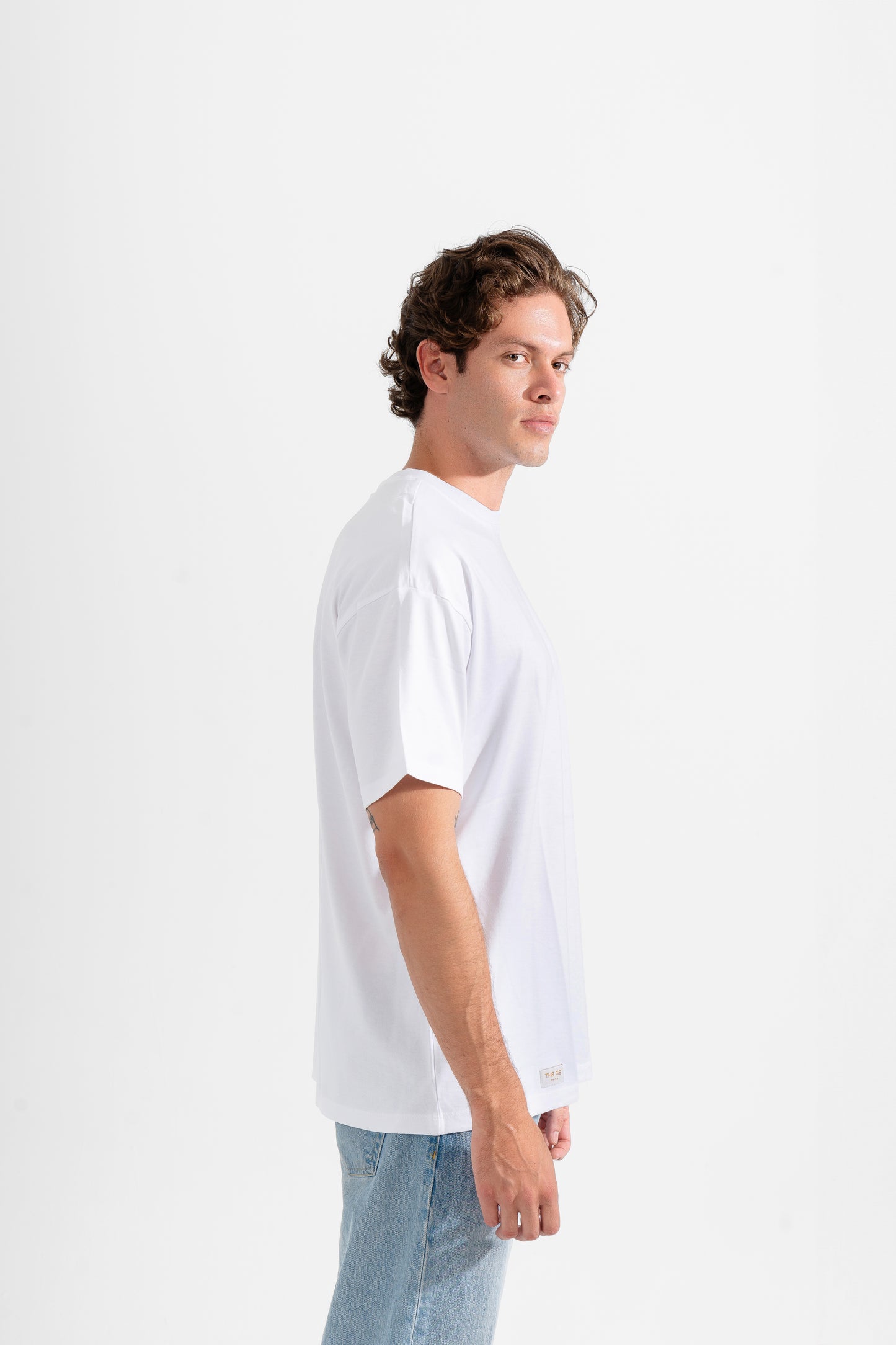 THE GS' White Oversized Tee • Unisex