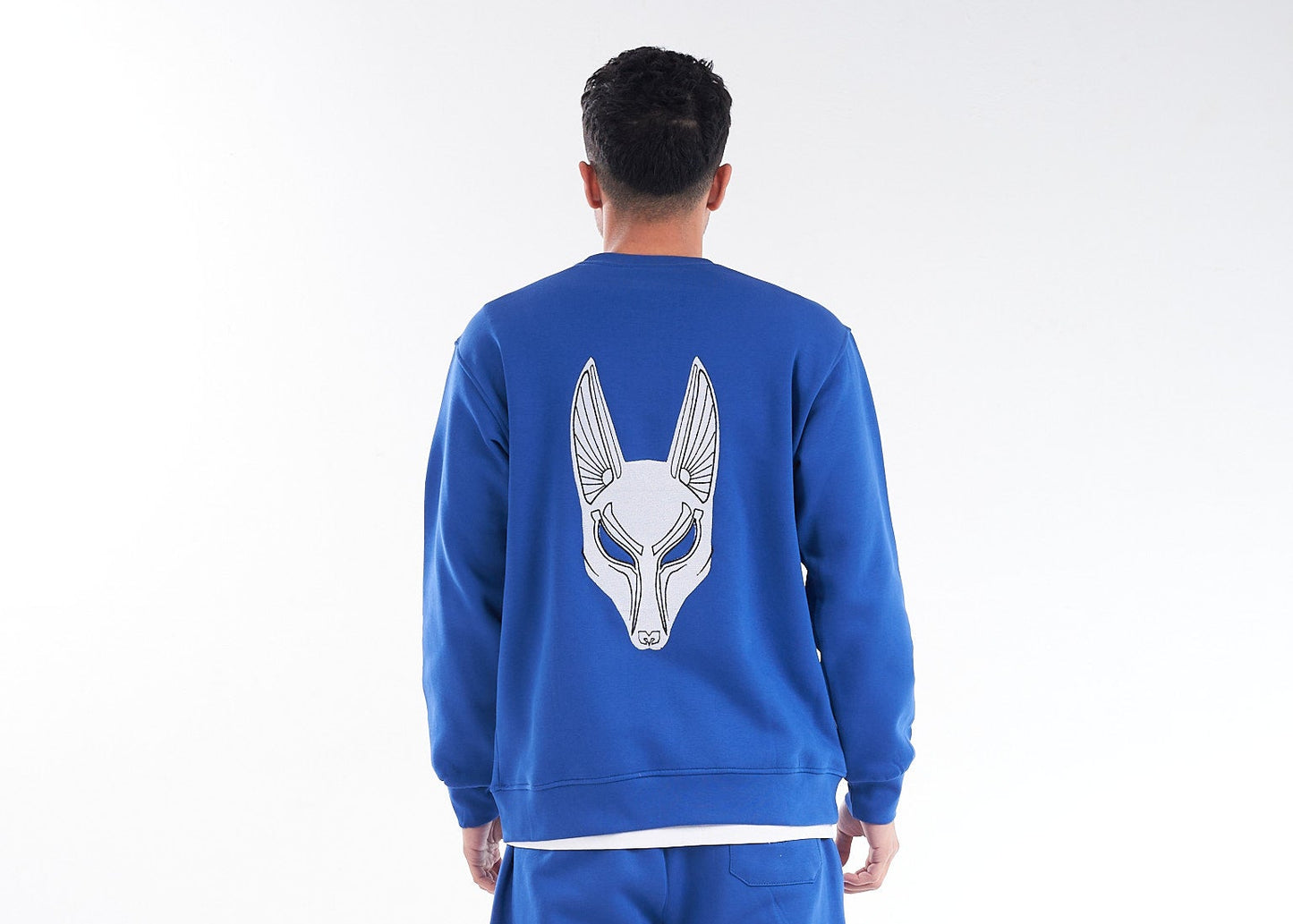 Blue Shedy Anubis Crewneck – The Celestial Protector