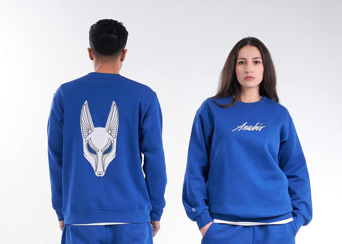 Blue Shedy Anubis Crewneck – The Celestial Protector