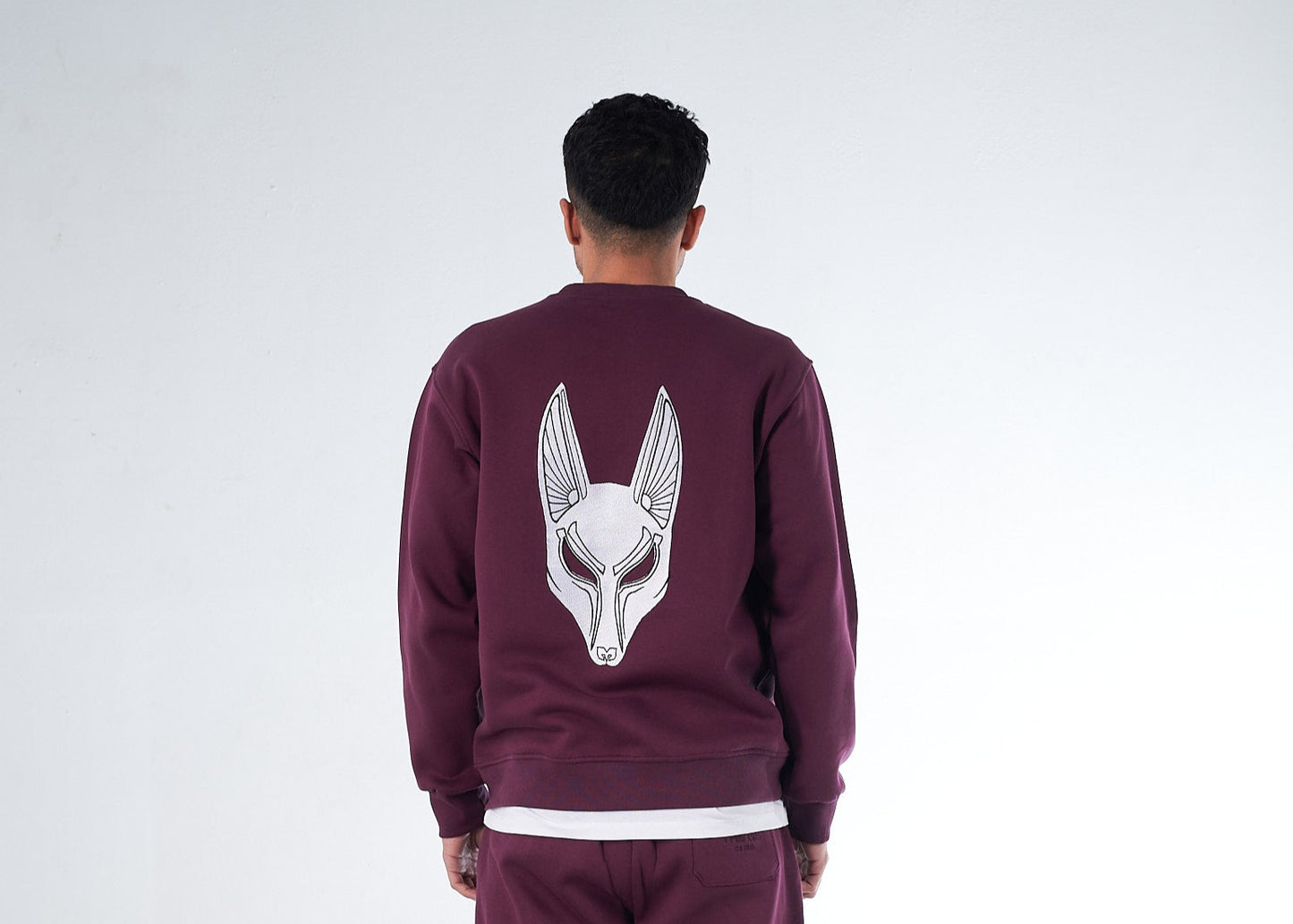 Cherry Lacquer Shedy Anubis Crewneck – The Pharaoh’s Flame